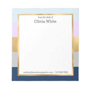 Bloco De Notas Personalized Name   From The Desk Of Notepad