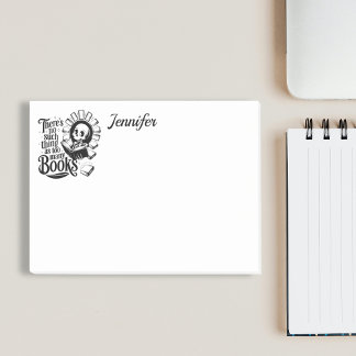 Bloco De Notas Personalized No Such Thing As Too Many Books