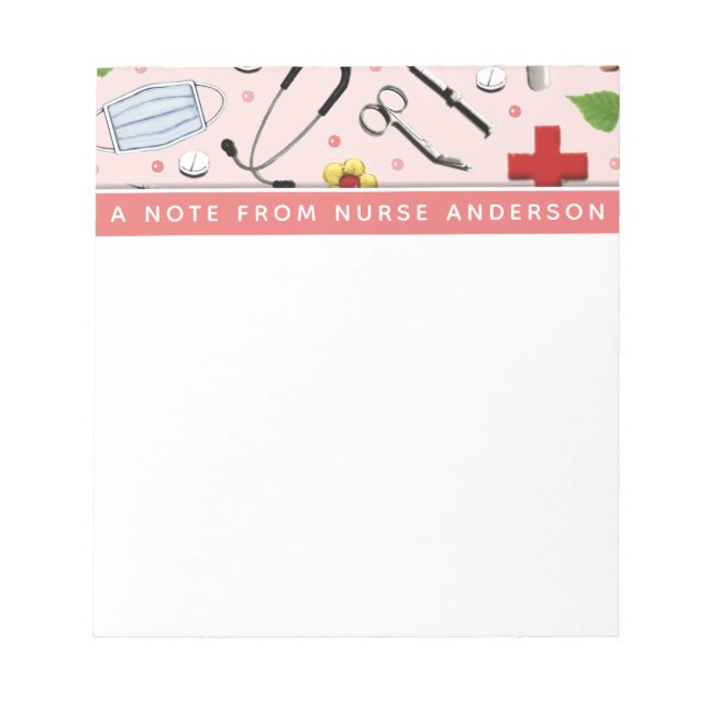 Bloco De Notas Personalized Nurse  (Frente)