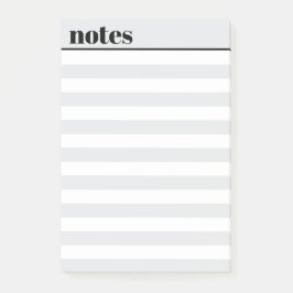 Bloco De Notas Personalized Simple Minimal Sticky Notes, 4" x 6"