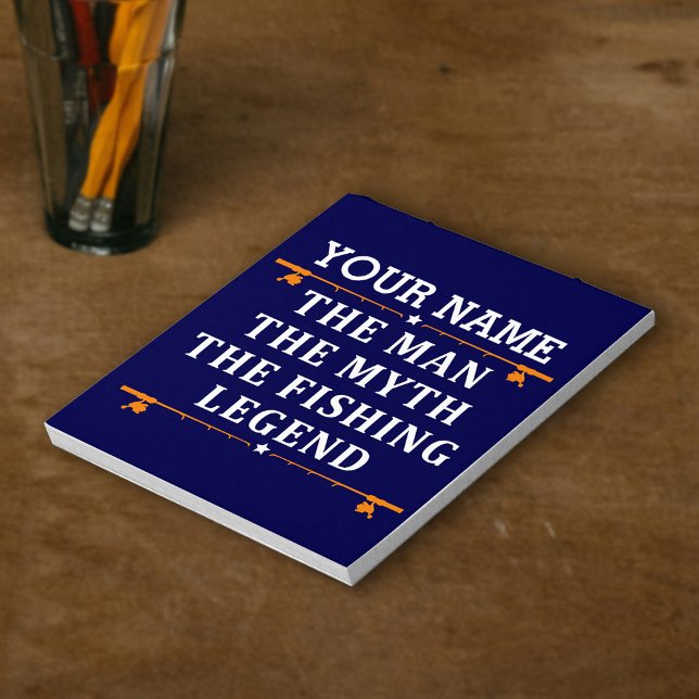 Bloco De Notas Personalizou O Homem O Mito Da Lenda De Pesca (Criador carregado)