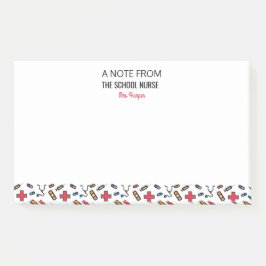 Bloco De Notas Personalizou uma nota da enfermeira da escola