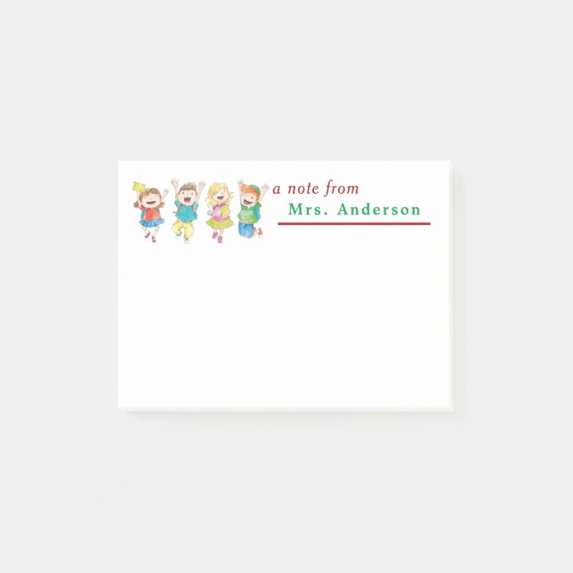 Bloco De Notas Personalizou uma nota do professor (Frente)