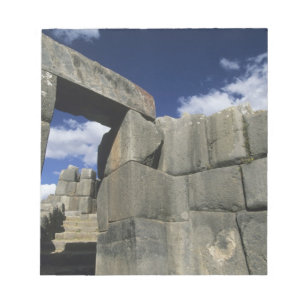 Bloco De Notas Peru, Cuzco, fortaleza de Sacsayhuaman, bom exempl