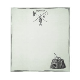 Bloco De Notas Pesca com mosca-da-safra