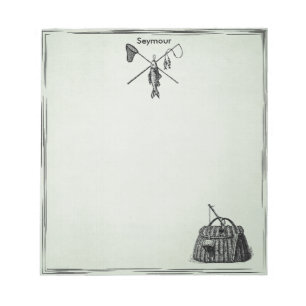 Bloco De Notas Pesca com mosca-da-safra