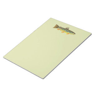 Bloco De Notas Pesca de truta marrom