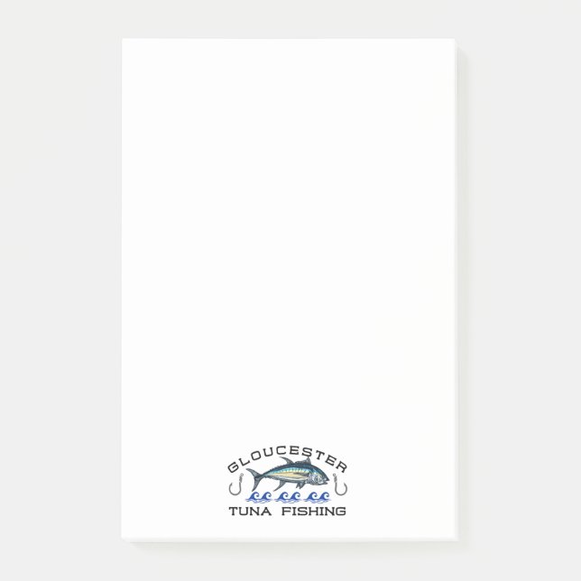 Bloco De Notas Pesca Do Atum Gloucester (Frente)