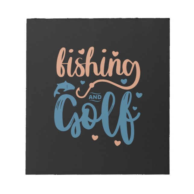 Bloco De Notas Pesca E Golfe (Frente)
