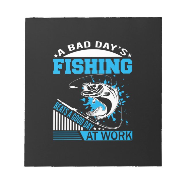 Bloco De Notas Pesca Presente Um Bom Dia (Frente)