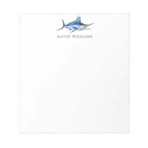 Bloco De Notas Pescador de espadim-azul personalizado