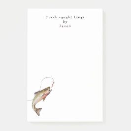 Bloco De Notas Pescarista curioso pescando personalizado