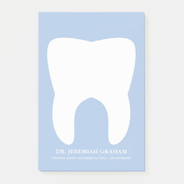 Bloco de notas pessoal do escritório do dentista