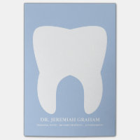 Bloco de notas pessoal do escritório do dentista