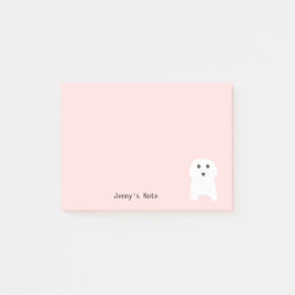 Bloco De Notas Pet Animal Pet Pet Animal Bear Urso Branco Bonito