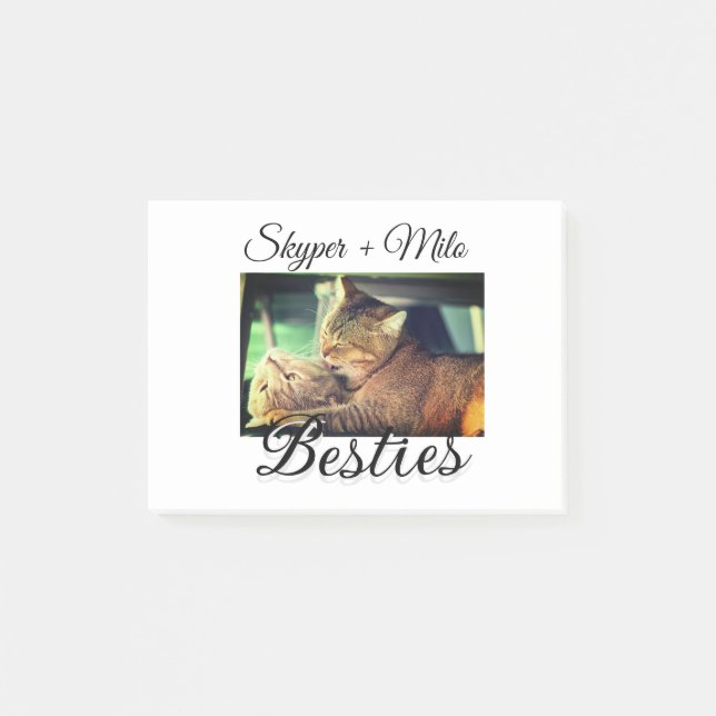 Bloco De Notas Pet Frities adiciona nome e foto animal amor (Frente)