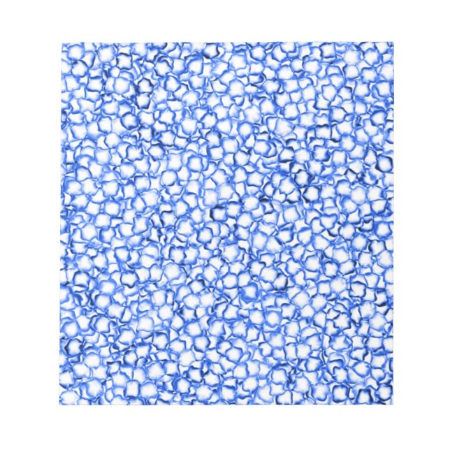 Bloco De Notas Pétalas Azuis Geradas por Computador (Frente)