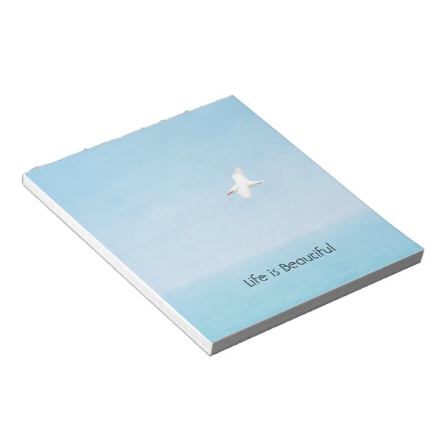 Bloco De Notas Phaetonte Vermelho do Oceano de Kauai (minha fotog (Inclinado)