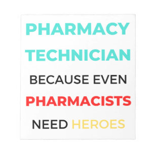 Bloco De Notas Pharmacy Technician Because Even Pharmacists 2