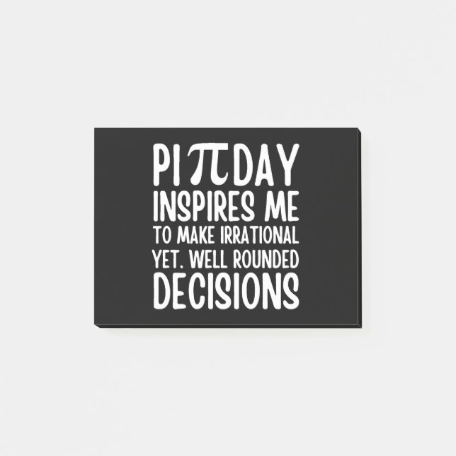 Bloco De Notas Pi Day Engraçado (Frente)