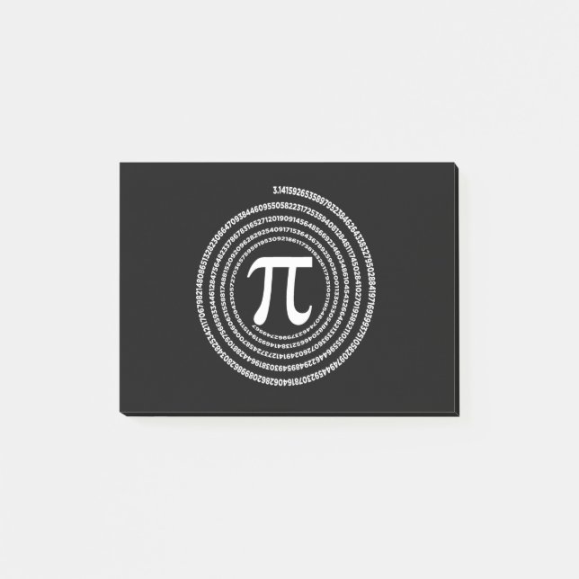 Bloco De Notas Pi Matemática Pi Math (Frente)