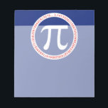 Bloco De Notas Pi Ring on Navy Blue<br><div class="desc">A simple design inspired by the pi symbol and solution, a succession of numbers making for a great custom gift for the mathematician, the geek, the inquisitive mind. Great for a student, a teacher, an engineer or anyone that has this thing with numbers. Use the "Ask this Designer" link to...</div>