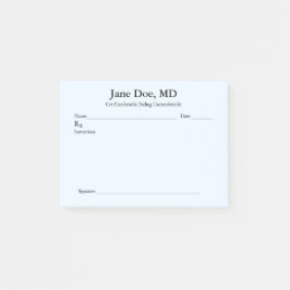 Bloco De Notas Piada prescrita - Posto de 4" x 3"