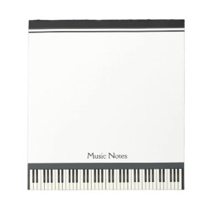 Bloco De Notas Pianista DJ do músico do teclado de piano do