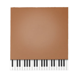 Bloco De Notas Piano Keyboard Divertimento Brown 5.5x6 Música