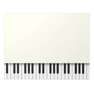 Bloco De Notas Piano Keyboard Divertimento Ivory 8.5x11 Music