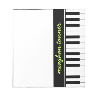 Bloco De Notas Piano Personalizado