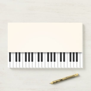 Bloco De Notas Piano Teclado Divertido Notícias de marfim