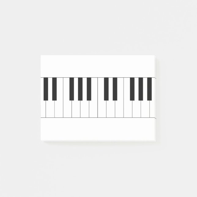 Bloco De Notas piano, teclas de piano (Frente)
