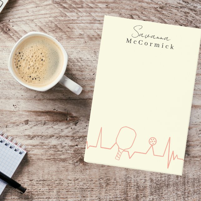 Bloco De Notas Pickleball Simples Mínimo Limpo Básico (Criador carregado)