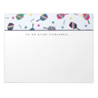 Pickleball To Do After Pickleball Dink Notepad