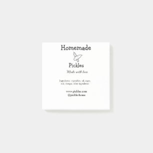 Bloco De Notas Picles feitos em casa com amor adicionar texto sit