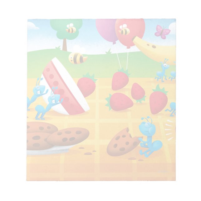 Bloco De Notas Picnic de verão (Frente)