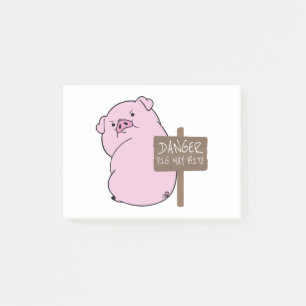 Bloco De Notas Pig May Bite Notas De Posto