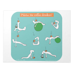 Bloco De Notas pilates para bebedores do café