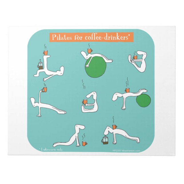 Bloco De Notas pilates para beber café (Frente)