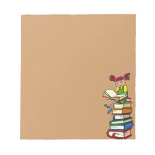 Bloco De Notas Pilha de livros