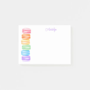 Bloco De Notas pilha de macarões arco-íris personalizada