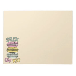 Bloco De Notas Pilha de Macarons Kawaii Fofos