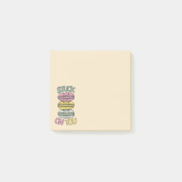 Bloco De Notas Pilha de Macarons Kawaii Fofos