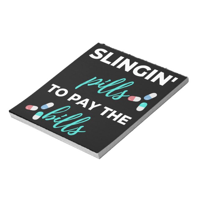 Bloco De Notas Pílulas Para Pagar As Contas (Invertido)