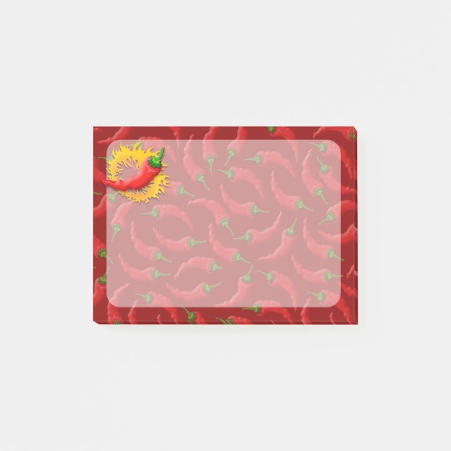 Bloco De Notas Pimenta com chama (Frente)