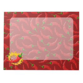 Bloco De Notas Pimenta com chama