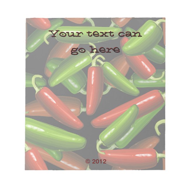 Bloco De Notas Pimentos Chili (Frente)