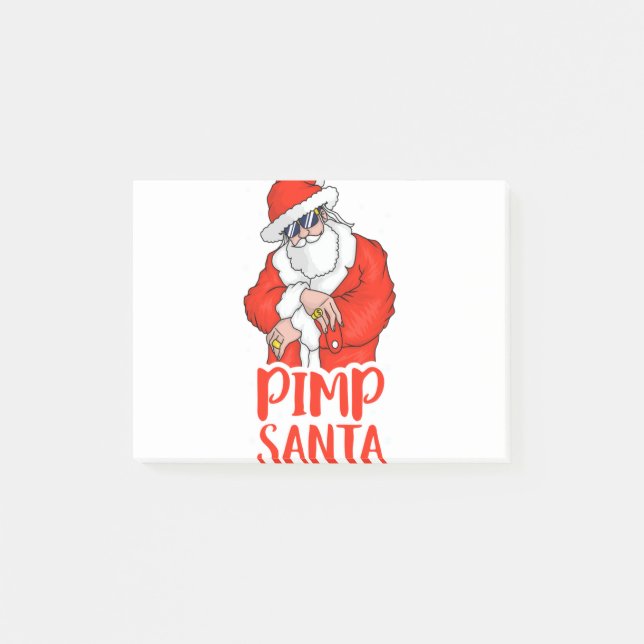 Bloco De Notas Pimp santa claus impróprios para o Natal (Frente)