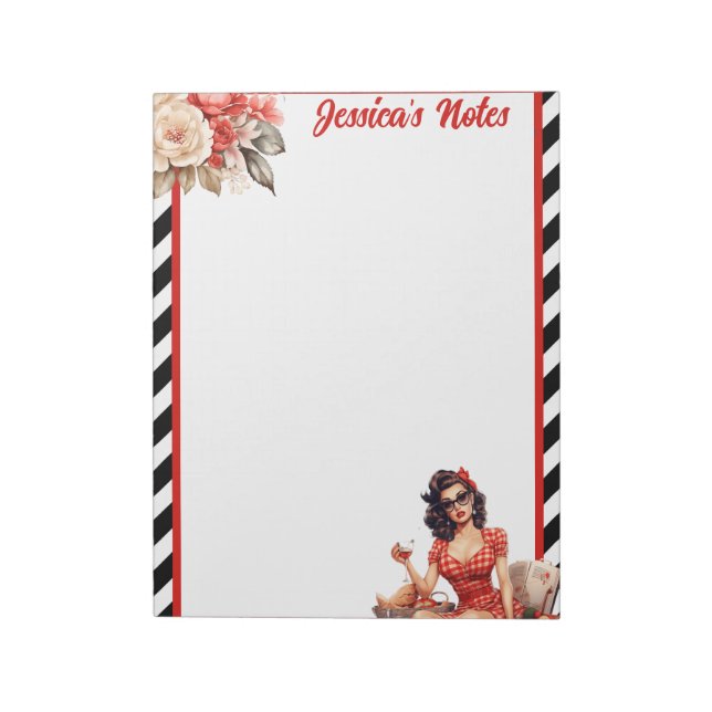 Bloco De Notas Pinagem de Legenda Aposentada (Invertido)